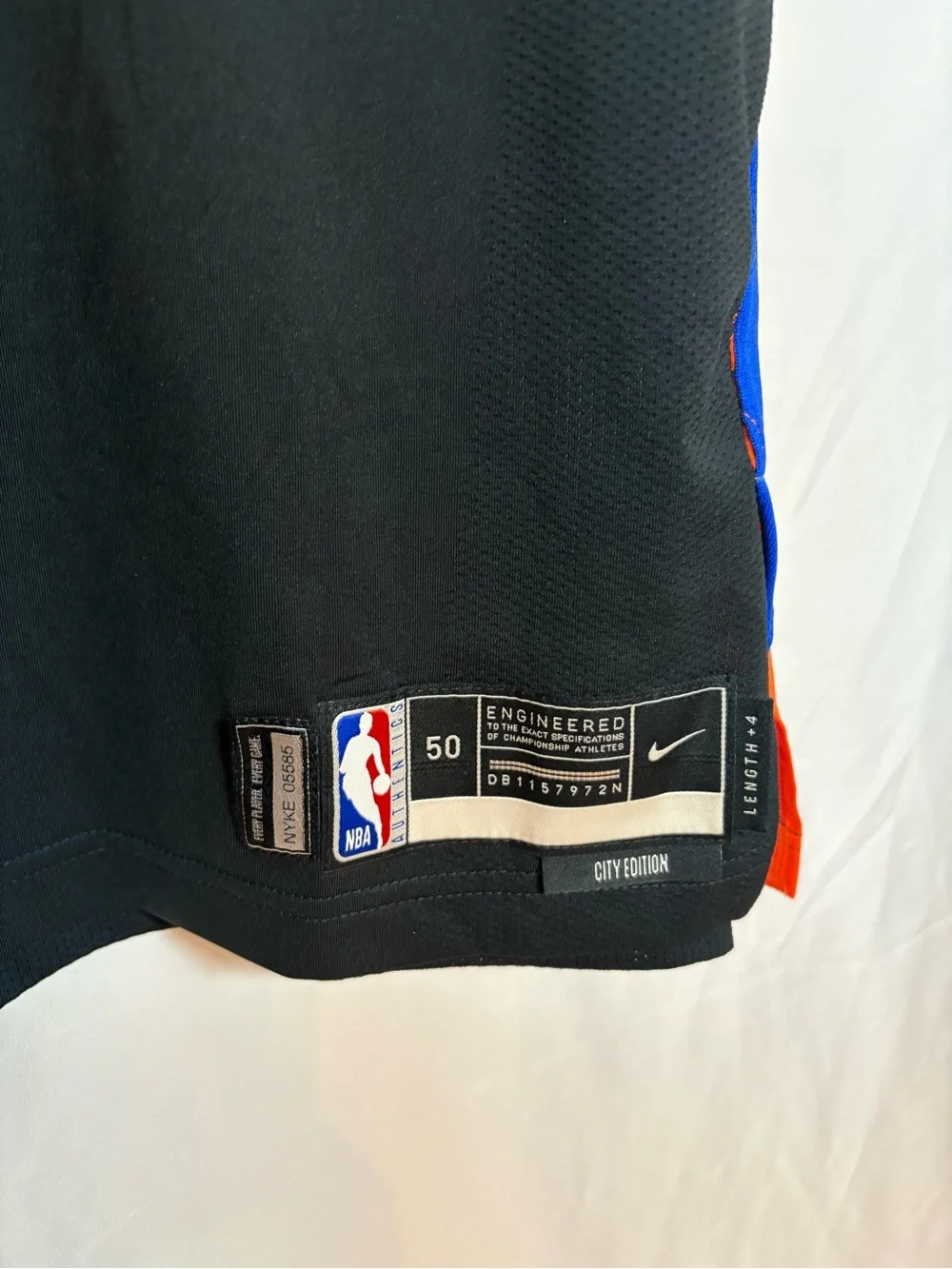 Nike Knicks #11 Brunson City Edition Team Issued Authentic Basketball Jersey 50
